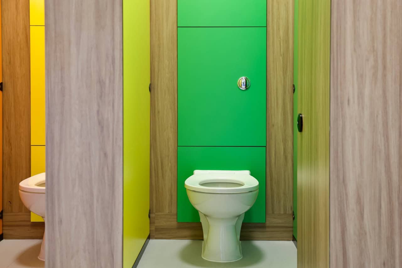 Toilet refurbishment at Rudheath Primary school by Concept Washroom