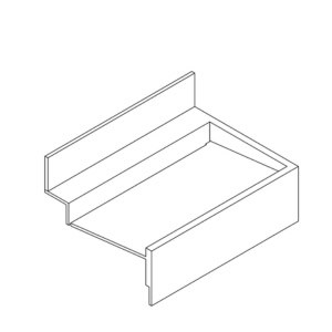 Wash trough with solid surface material for commercial use.